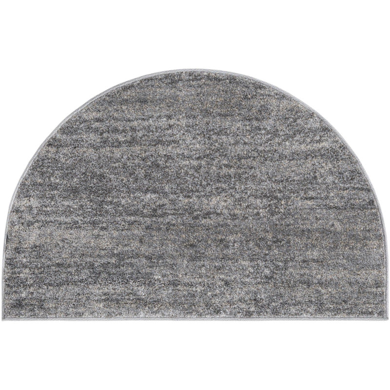 Desdemona Abstract Indoor Rug, Half Cirle 2'7" x 4'1"