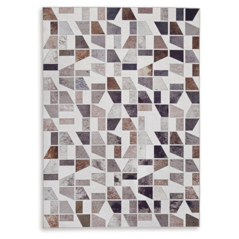Barraute Geometric Indoor Rug, Rectangle 5' x 7'