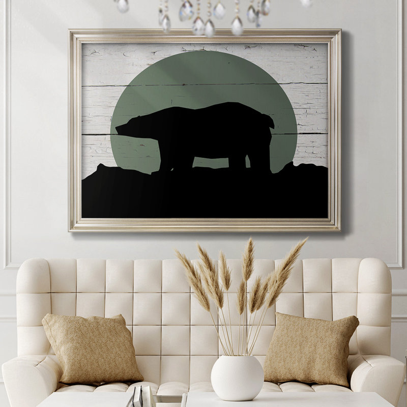 Mountain Bear Mountain Bear - reproduction d'art sur toile encadrée, L 25 po x H 21 po