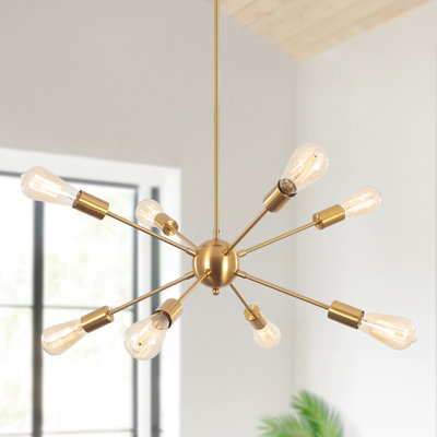 Jamee 8 Light Dimmable Sputnik Sphere Chandelier Modern Kitchen Island Fixtures