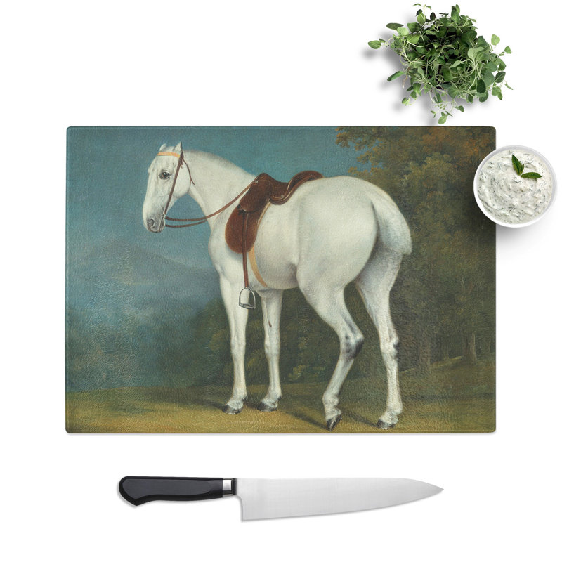 A Lady's Hunter Horse by Jacques-Laurent Agasse Chopping Board, 0.4cm H x 29cm W x 39cm L