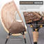 Fauteuil de patio en tressage de polyester New Grid Style