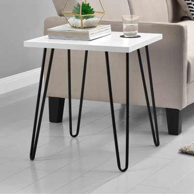 Ewalt Side Table with metal legs