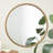 Middlebury Resin Gold Wall Mirror with Twisted Chain Inspired Frame
