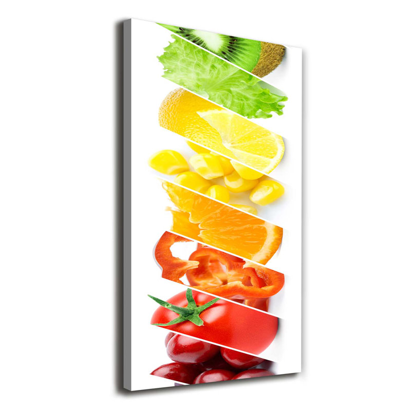 Vegetables And Fruits - Wrapped Canvas Print