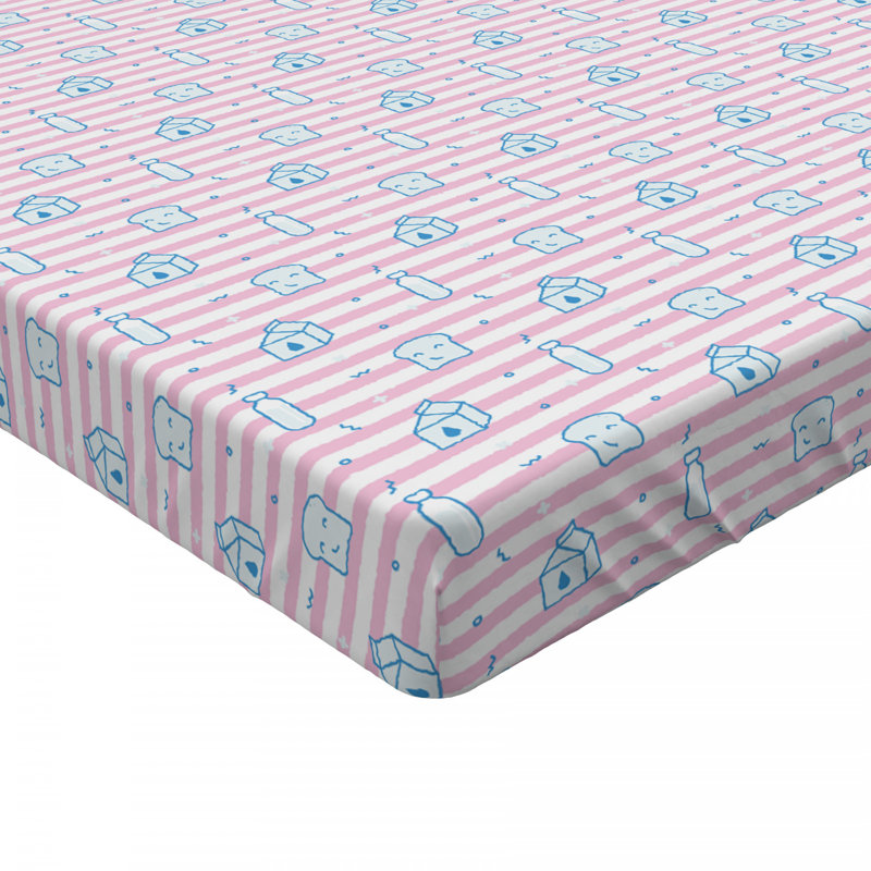 Microfiber Striped Fitted Sheet, Twin XL Fitted Sheet