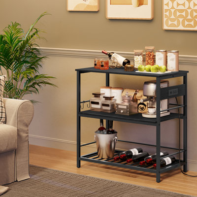 Vuto 35.8" Kitchen Island Table with Power Outlet