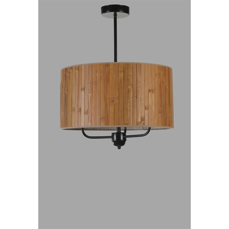 Chandle Chandelier, Walnut/Black