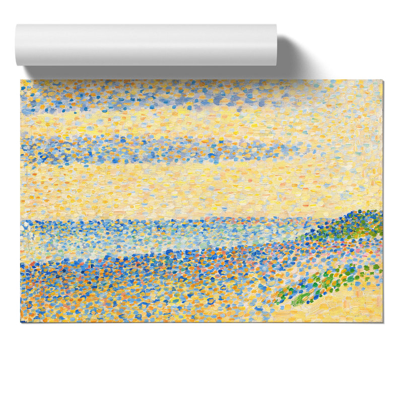 Seascape at Gravelines by Georges Seurat - Frameless Print, 42cm H x 59cm W x 0.1cm D