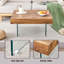 Table basse carrée de style naturel
