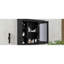 Armoire de rangement murale 35 po x 28 po avec miroir - style moderne, solution polyvalente 6 tablettes ouvertes et compartiments dissimulés 28 po