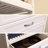 John Louis Home Solid Wood Reach-In Closet System with 6-Drawers and Glass Doors White