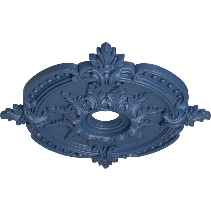 Endurathane Benson Classic Ceiling Medallion, 28 3/8"OD x 3 3/4"ID x 1 5/8"P (Fits Canopies up to 6 1/2"), Hand-Painted Americana Finish