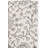 Elizaida Hand Tufted Wool/Viscose Floral Rug in Ivory/Black-1745660057
