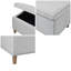 Banc de rangement rectangulaire à fermeture douce