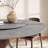 Fog Gray Dining Table With Removable Lazy Susan-1201852694
