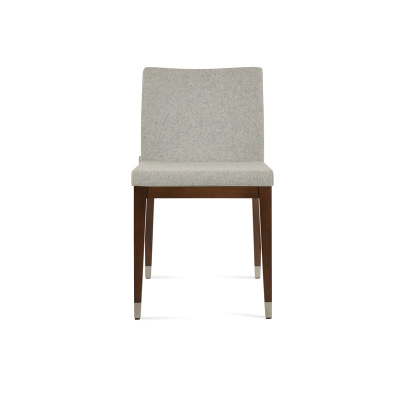 Chaise d'appoint en bois avec anneau Aria, Blanc