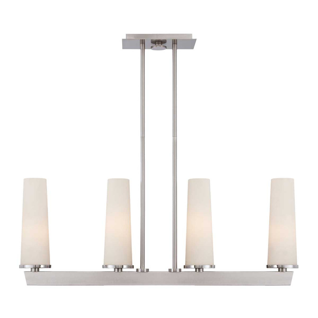 Austa 4 - Light Brushed Nickel Kitchen Island Pendant