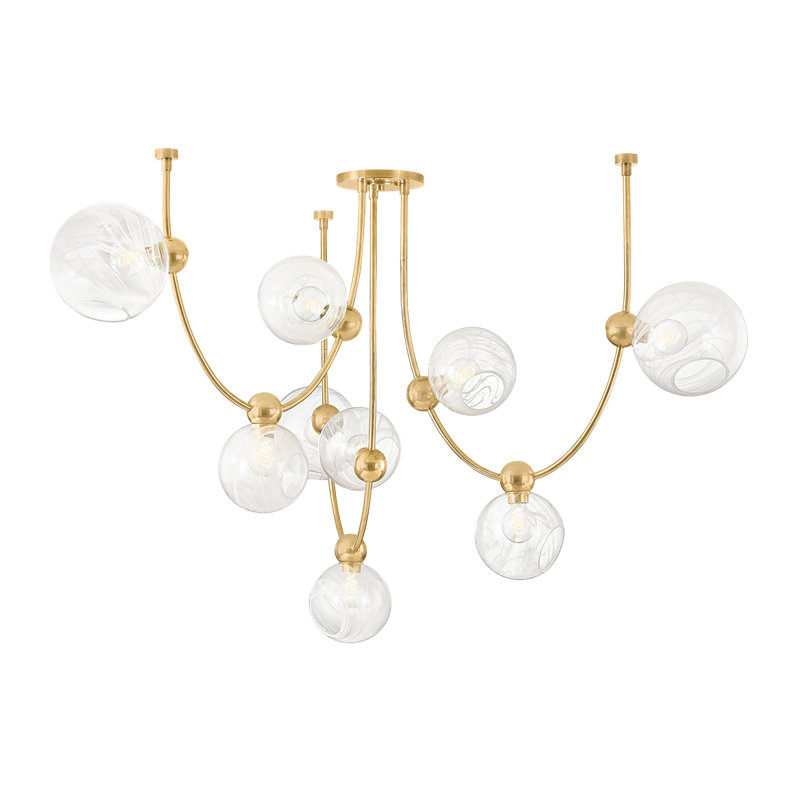 Lustre 9 lumières ASTRAIA par Corbett Lighting
