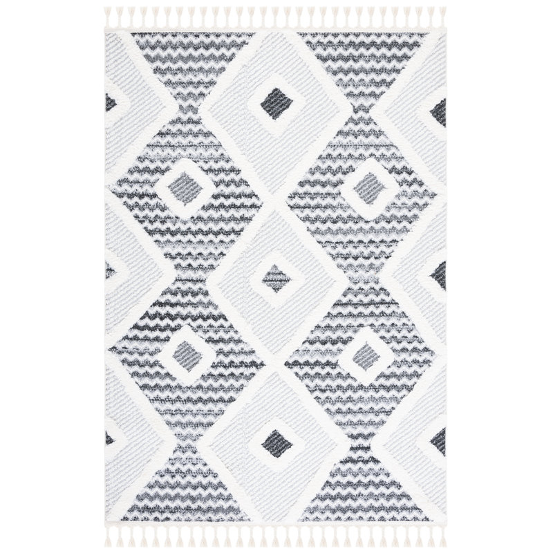 Tapis performance à poils longs style marocain, Rectangle 9 pi x 12 pi