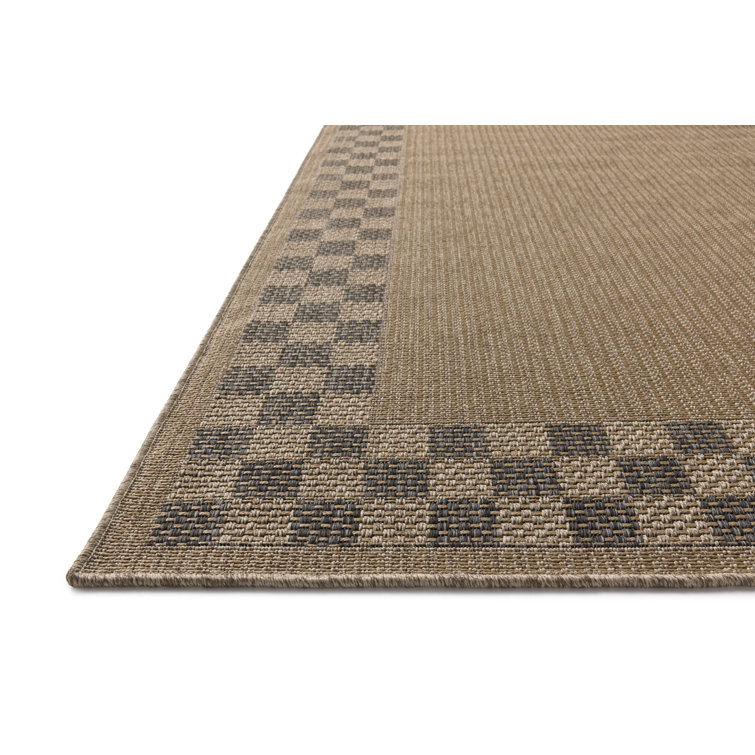 Chris Loves Julia x Loloi Providence Natural / Charcoal Indoor/Outdoor Area Rug