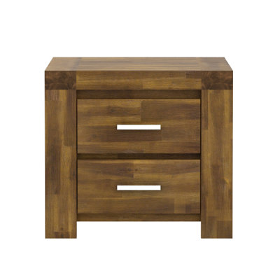 Atwell 59.5cm W Solid Wood Bedside Table
