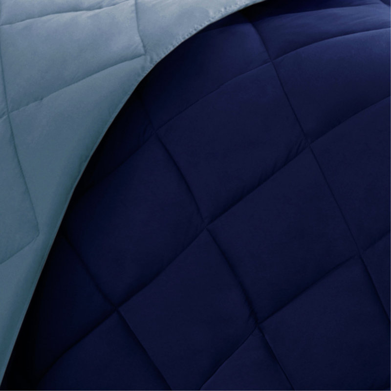 Ensemble d'édredon en duvet synthétique réversible 3M Scotchgard, Édredon simple / courtepointe + 1 taie décorativ