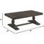 Table basse de 52 po en bois massif, table basse de salon en bois massif-1148297067