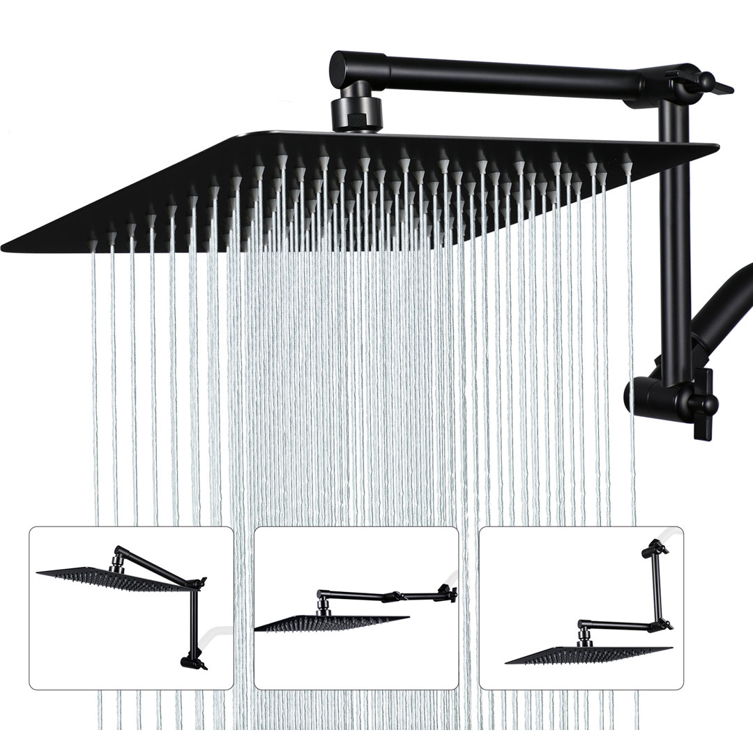 Rain Shower Head with Adjustable Extension Arm G-Promise 