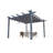 10x13 Aluminum Pergola Adjustable Louvered Roof Retractable Canopy Heavy Duty Outdoor Patio Gazebo Wood Grain Metal Backyard Deck-125324636-125324637
