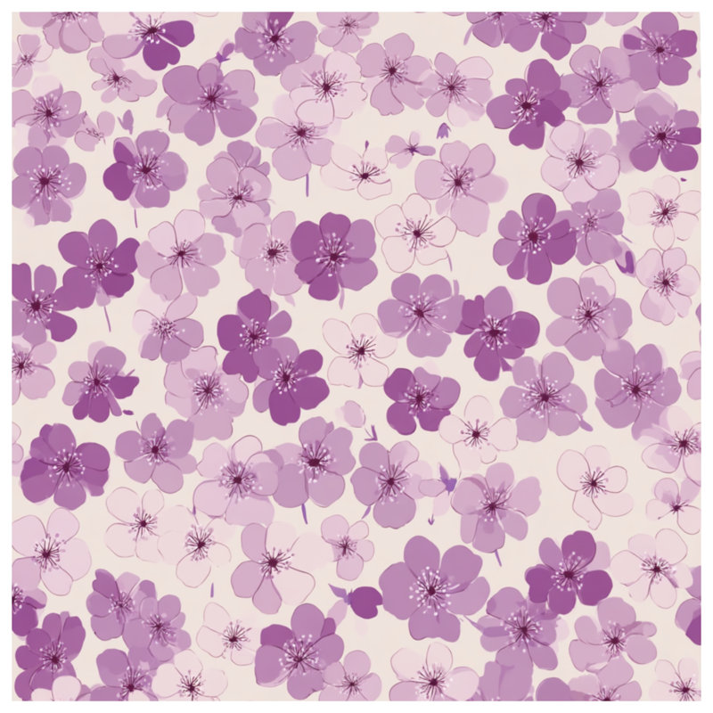 Édredon floral avec fleurs, Édredon très grand, Beige / floral mauve
