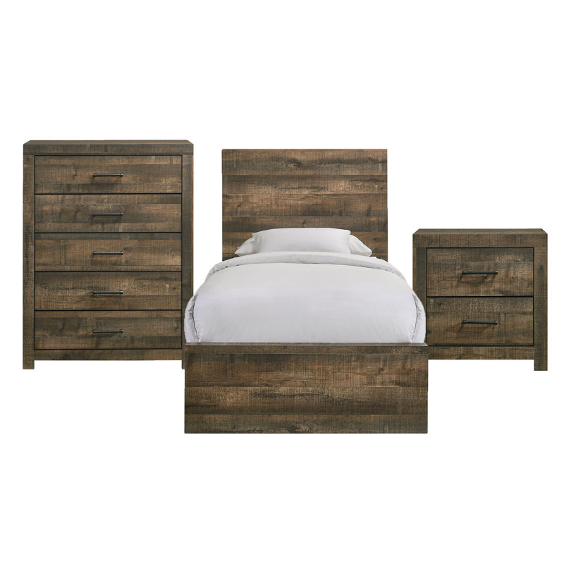 Montijo Solid Wood Piece Bedroom Set