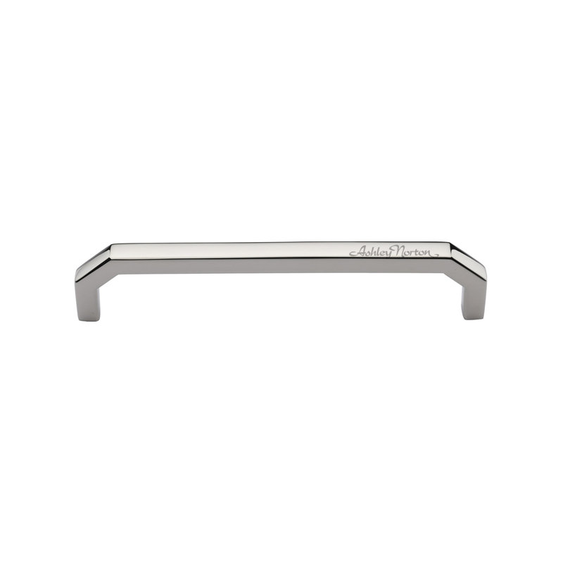 Poignée angulaire pour armoire, Nickel poli, 4"