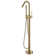 Single Handle Floor Mounted Bathtub Faucet With Shower Wand