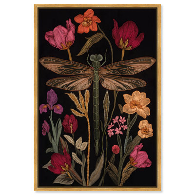 Ruby Reed Rider II Canvas Botanical Decor by Art Remedy