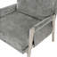 Luxueux fauteuil d'appoint rembourré en chenille pour des espaces de vie élégants-1821353864