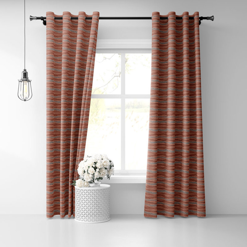 Paire de rideaux semi-transparents avec œillets Fluide, l 50 po x L 96 po