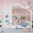 Fernith Enchanted Montessori Playhouse Bed with Pine and Storage Shelf-117441635-117441634
