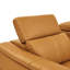 Canapé modulaire modulaire avec revêtement en cuir assorti, sièges inclinables, appuis-tête réglables et porte-gobelets de rangement - 6 couleurs gingembre, simili cuir véritable, profondeur 126,18 po, largeur 111,38 po, 31,32 po