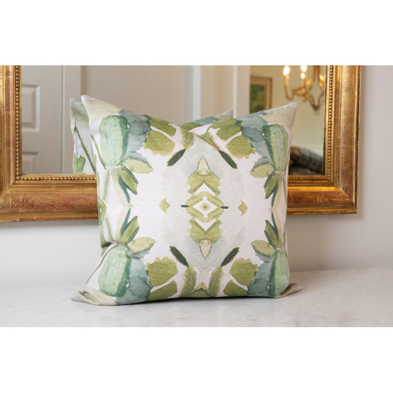 Wildflowers II Large Repeat Luxury Throw Pillow, 22"H x 22"W