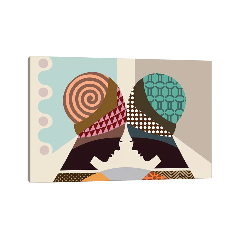 Gemini Zodiac by Lanre Studio - Wrapped Canvas Gallery-Wrapped Canvas Giclée, 20.32 cm H x 30.48 cm W