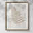 Papier avec cadre noyer