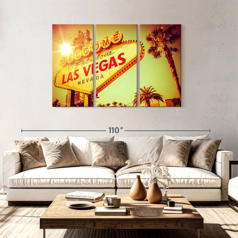Rorry Las Vegas Famous Sign, 48" H x 74" W