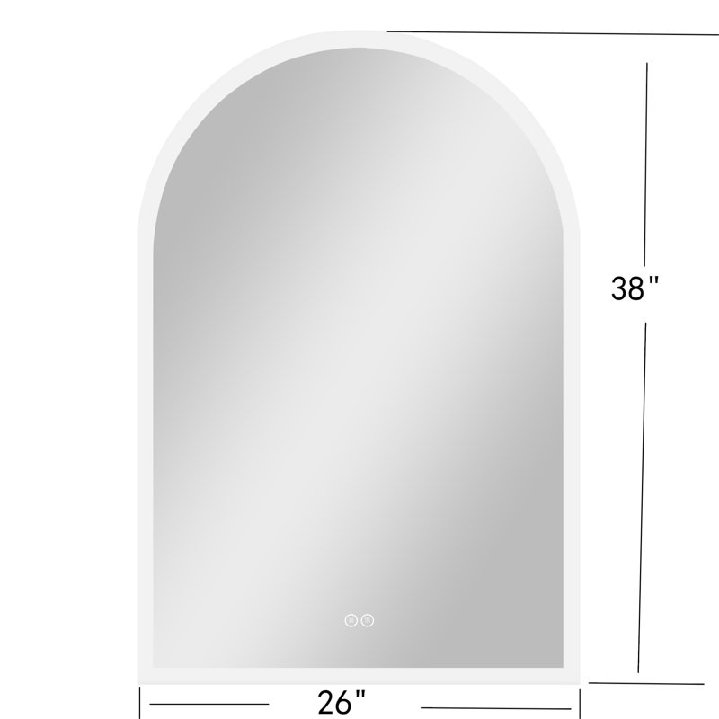 Miroir de salle de bain Budworth, 38 po x 26 po