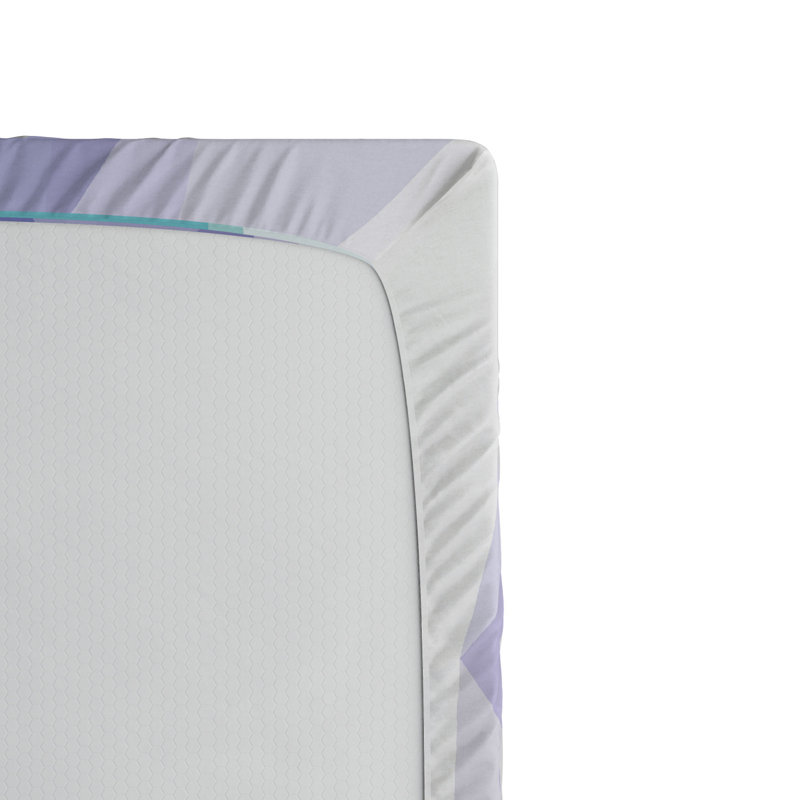 Microfiber Geometric Fitted Sheet, Full Fitted Sheet