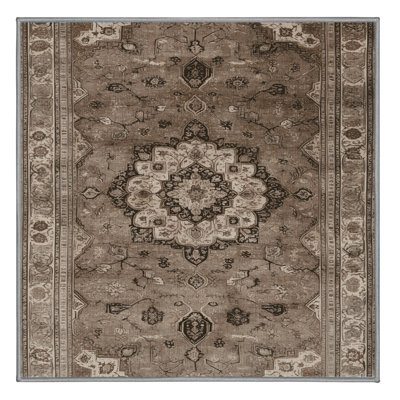 Machine Washable Persian Gray Area Rug