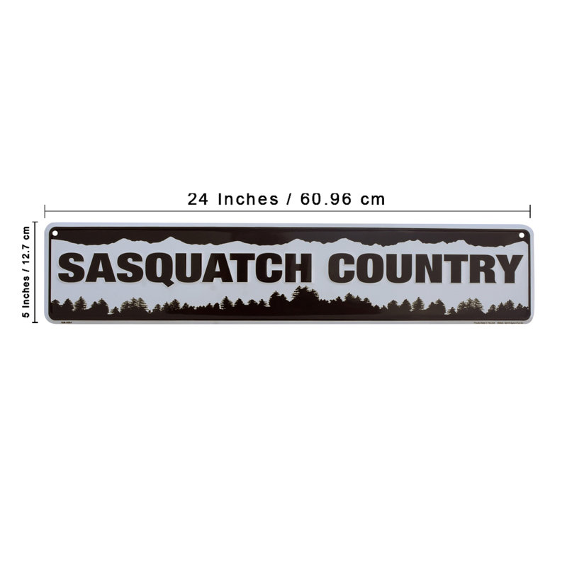 Sasquatch Country Road Tin Street Sign Rustic Cabin Bigfoot Man Cave Home Decor Sasquatch Country Road Tin Street Sign Rustic Cabin Bigfoot Man Cave Home Decor
