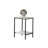White Finish Rustic Style 3Pc Table Set-1012470653