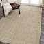 Tapis ivoire tissé à la main Helia-954440148