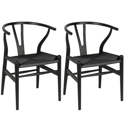Solid Wood Dining Chair, Mid-Century Chair